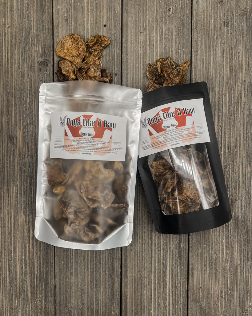 Dried beef lung dog clearance treats