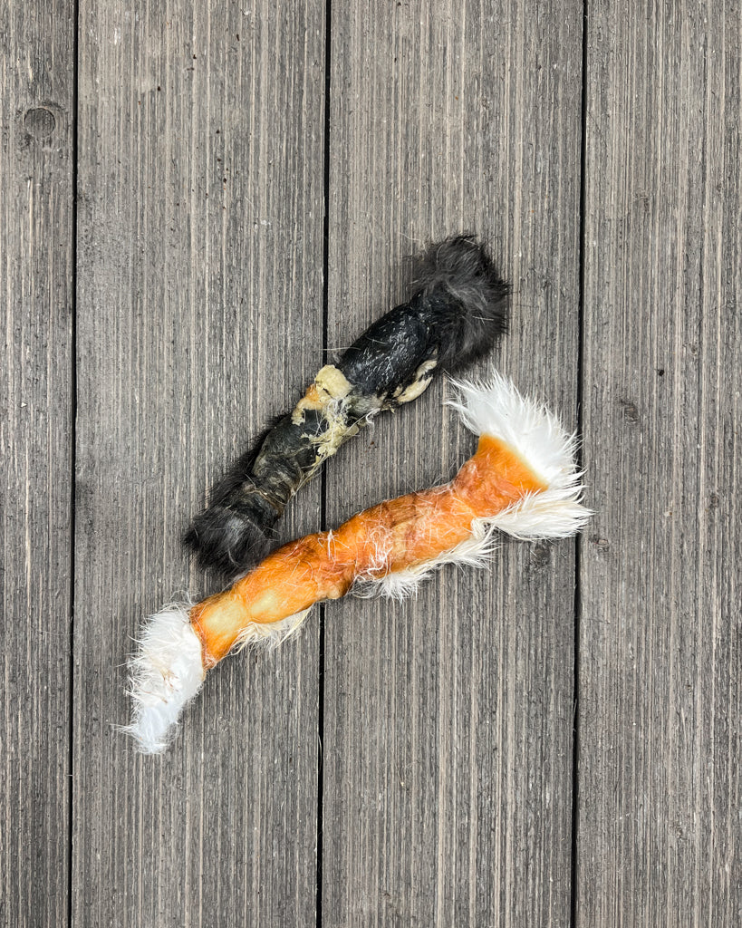 Dehydrated Rabbit Hide Roll – Dogs Like it Raw