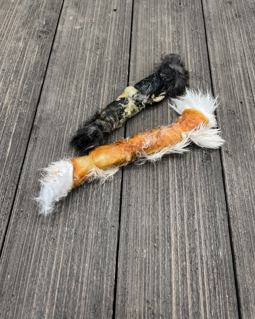 Dehydrated Rabbit Hide Roll – Dogs Like it Raw
