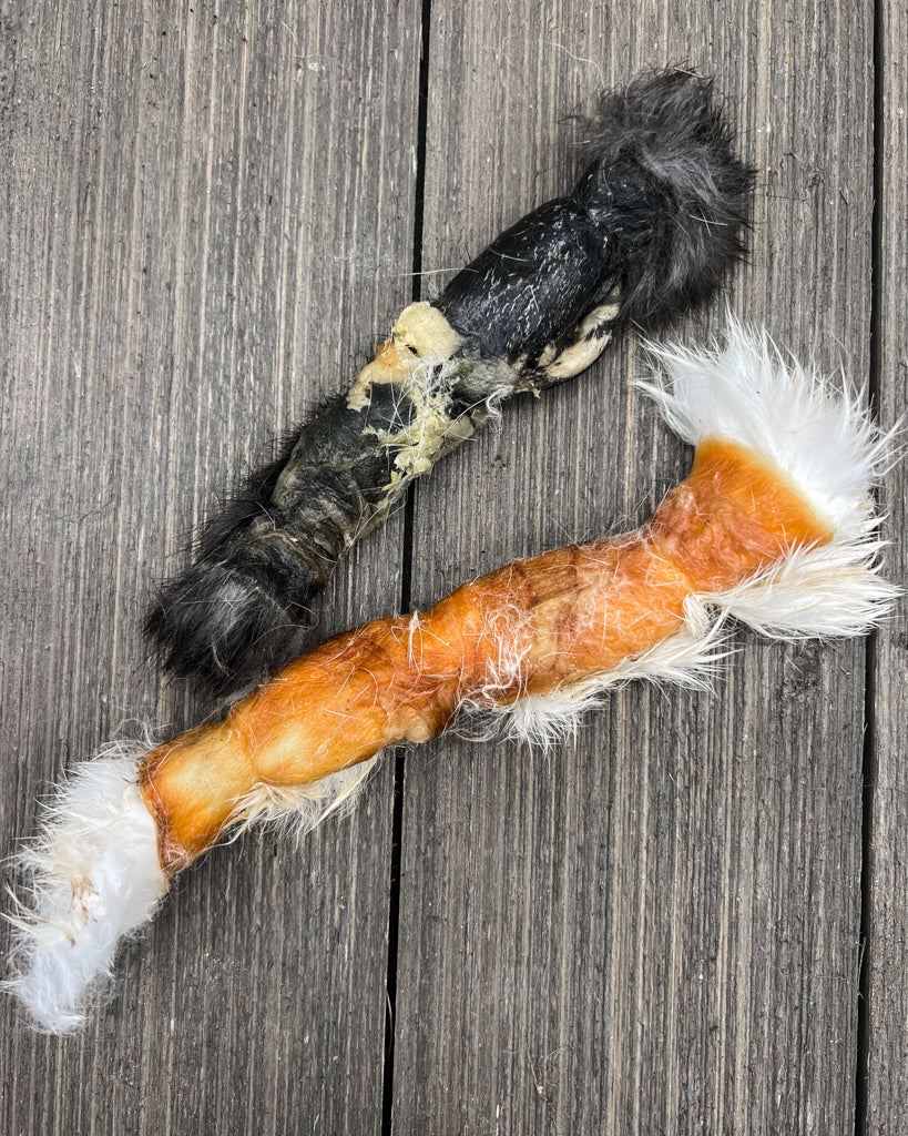 Dehydrated Rabbit Hide Roll – Dogs Like it Raw